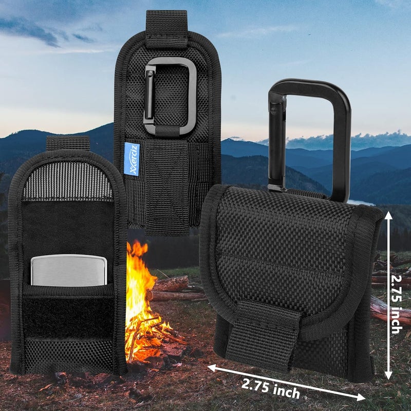 Xxerciz Lighter Pouch Nylon Lighter Holder with Belt Loop, Tactical Anti-Scratch Protective Storage Case Compatible with Zippo Lighters - Image 2
